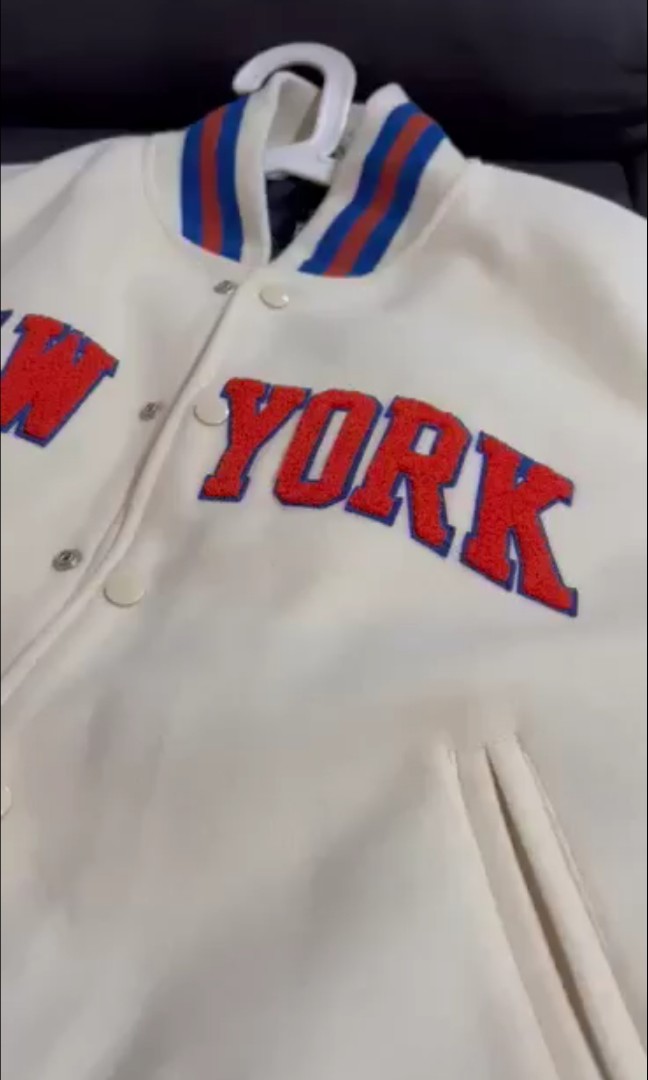 Kith New York Knicks Varsity Jacket, Men's Fashion, Coats, Jackets and ...