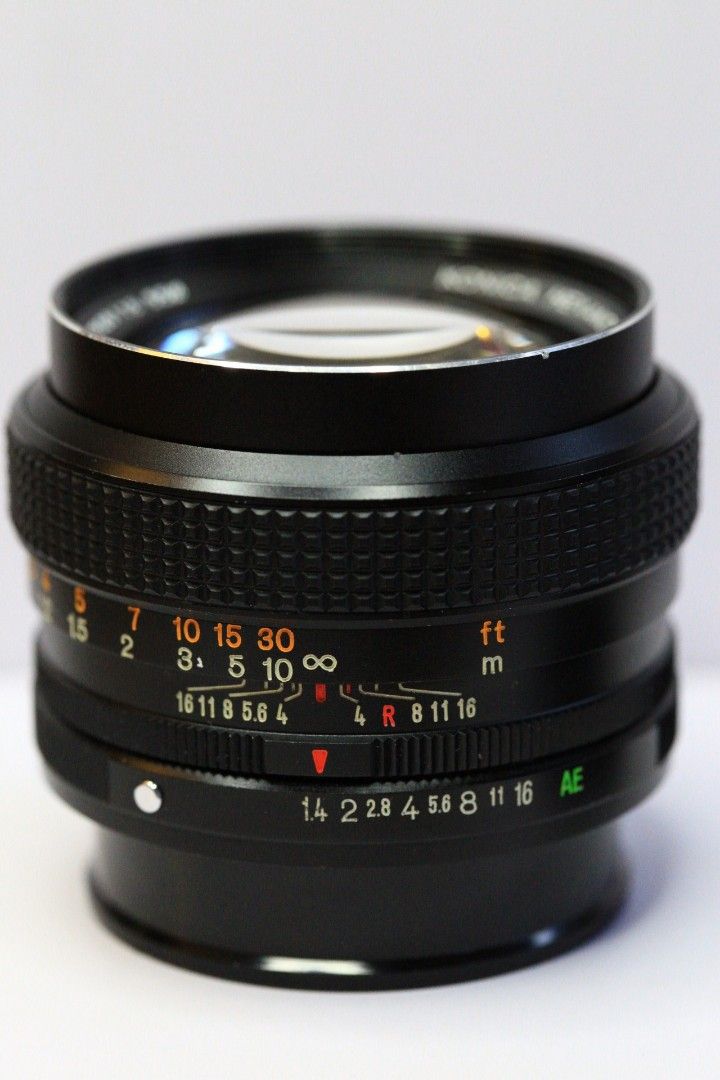 Konica Hexanon AR 50mm F1.4, 攝影器材, 鏡頭及裝備- Carousell