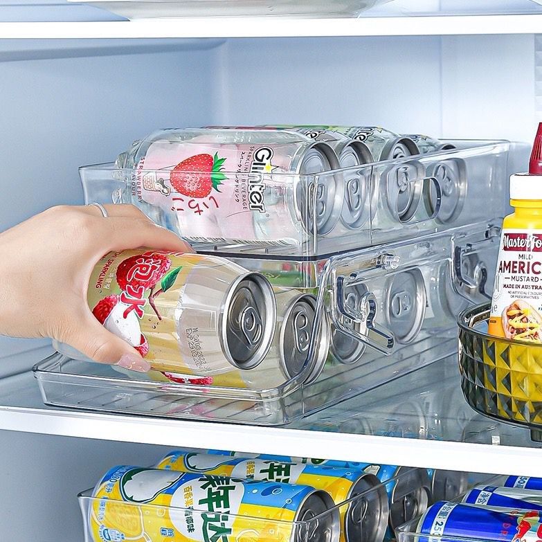 Layer Drink Can Fridge Storage Organizer Rack, Beers Soda Bottle Holder