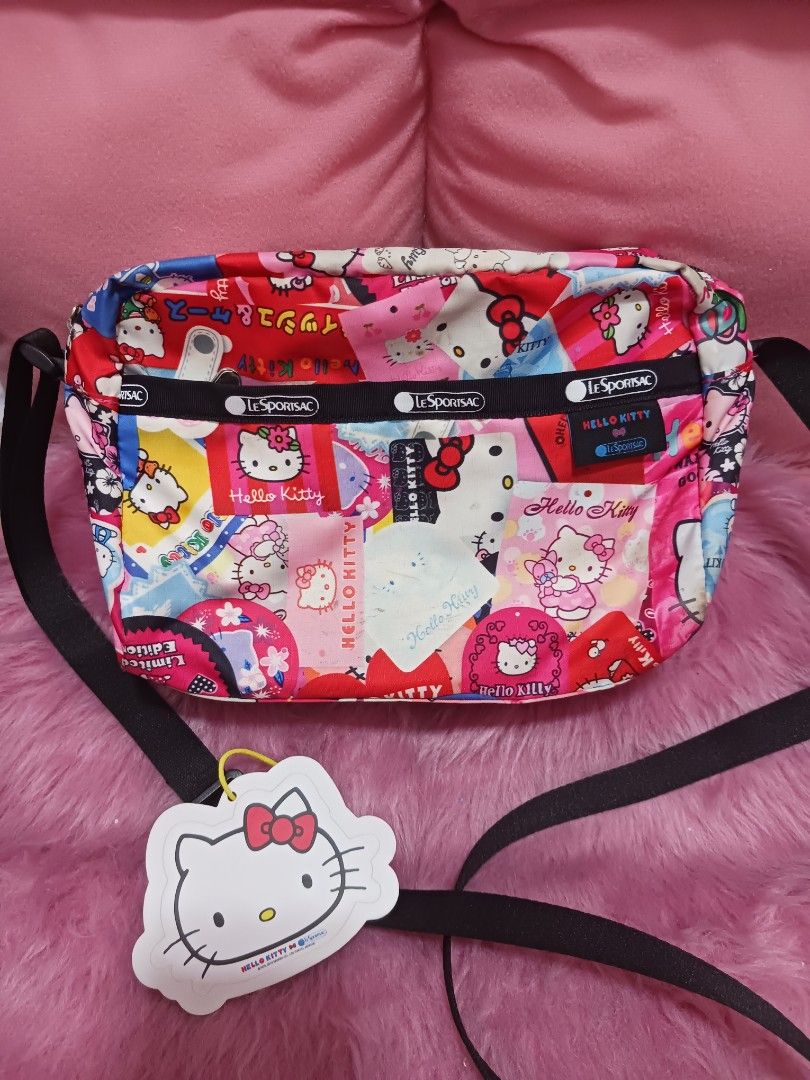 Sanrio LeSportsac Hello Kitty Shoulder Bag Crossbody Messenger Limited New