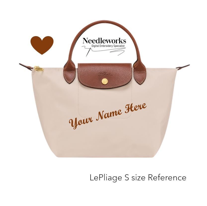 Longchamp Embroidery Name Personalization Bag customization Embroidery