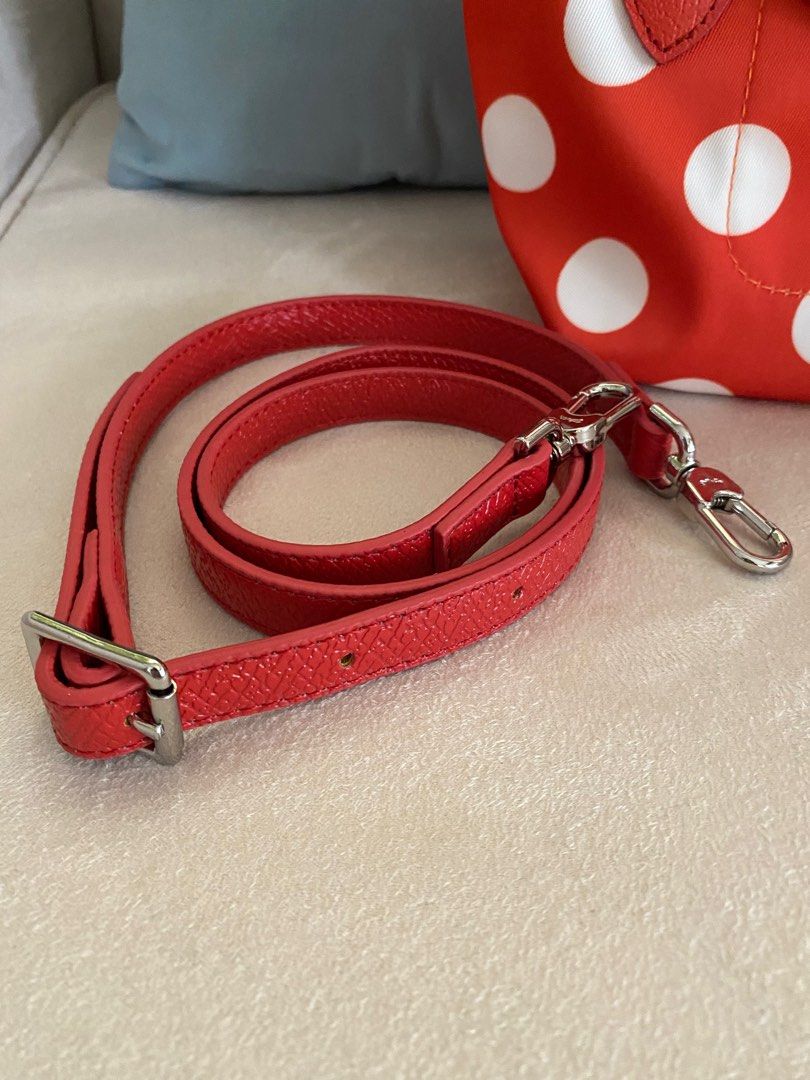 Pliage cloth mini bag Longchamp Red in Cloth - 20955969