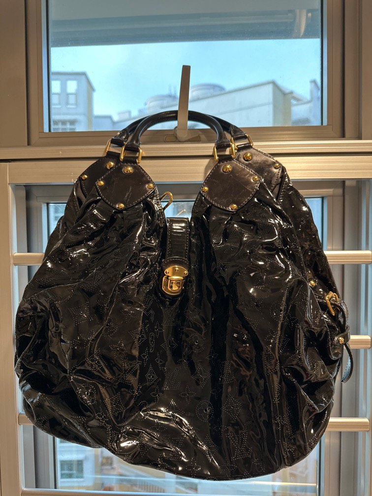 Louis Vuitton black Mahina limited edition Surya XL Bag, Luxury