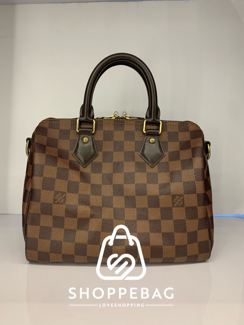 Louis Vuitton LV Speedy 25 Bandouliere Damier Ebene Luxury Bags
