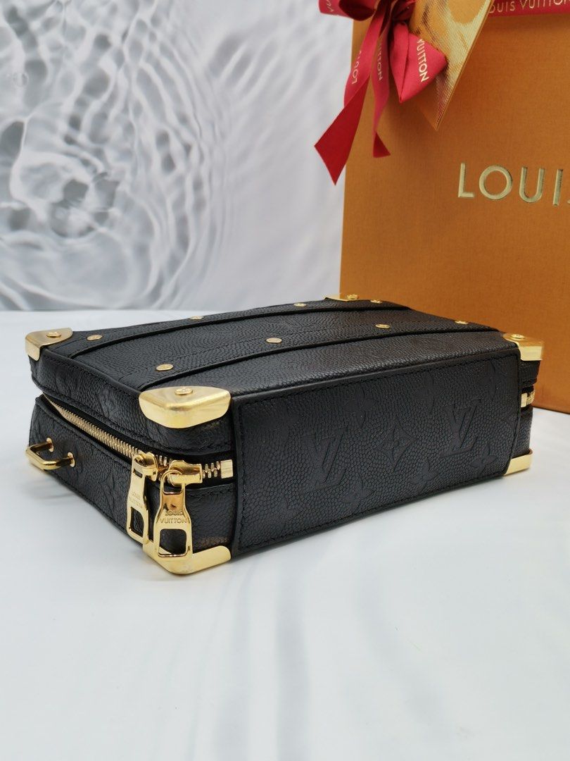 Louis Vuitton Metallic Light Gold Calfskin Side Trunk Light Gold in