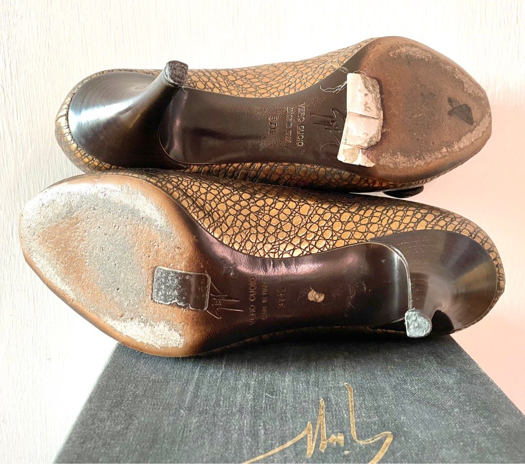 Made in Italy🇮🇹] Vero Cuoio Heel Designed by Giuseppe Zanotti 高