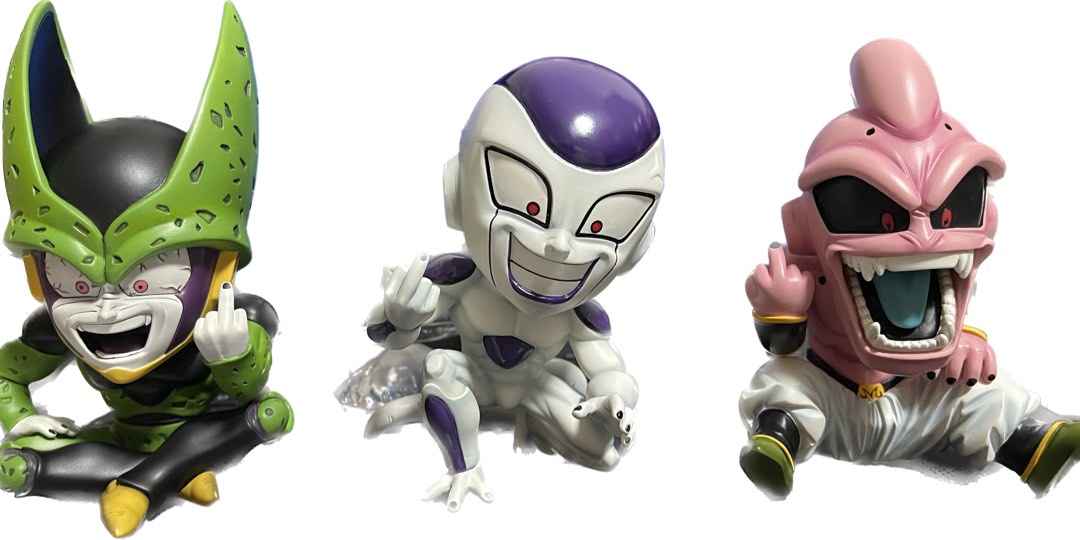 Kid buu figure middle finger sales