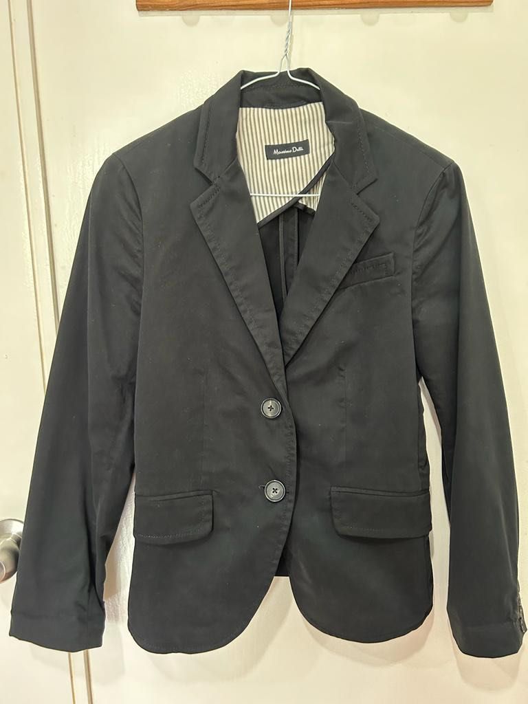 Massimo dutti black blazer outlet