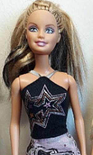 Rock and hotsell roll barbie doll
