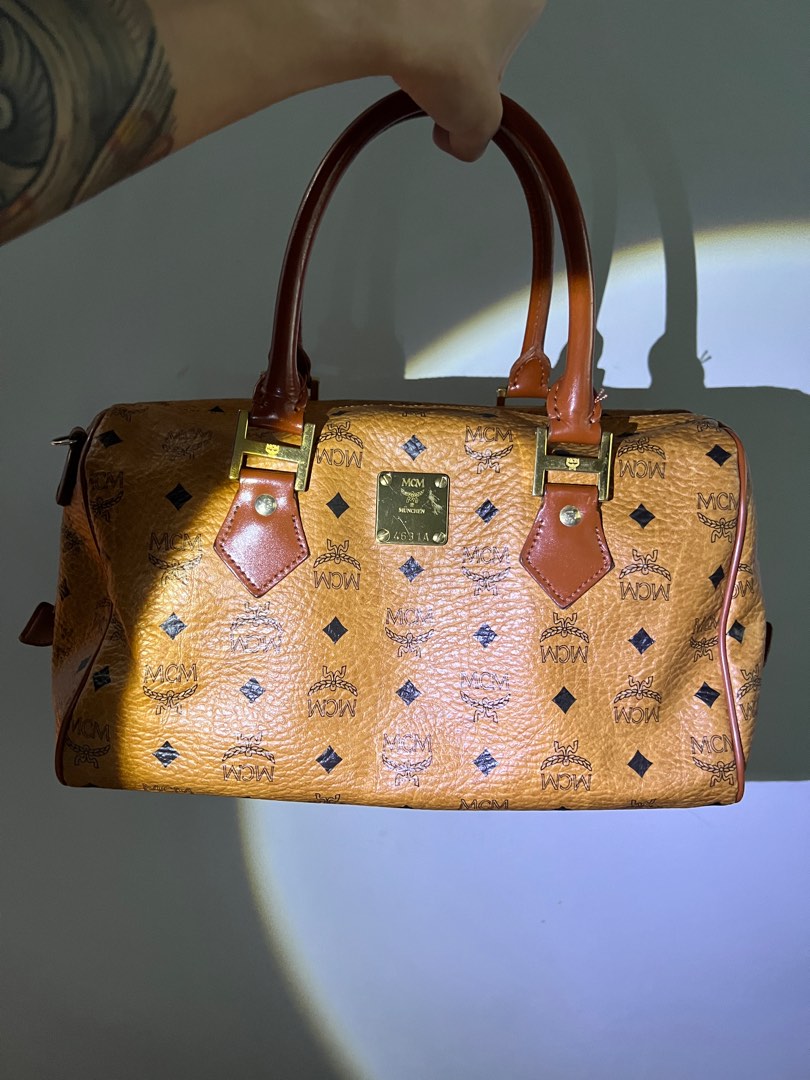 MCM, Bags, Mcm Vintage Boston Speedy Heritage Bag