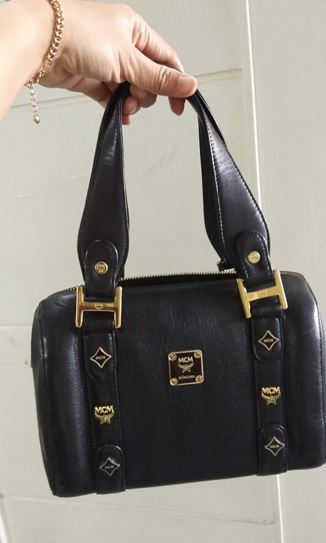 Mcm black clearance handbag