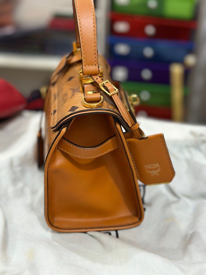 Mcm mini heritage sales satchel