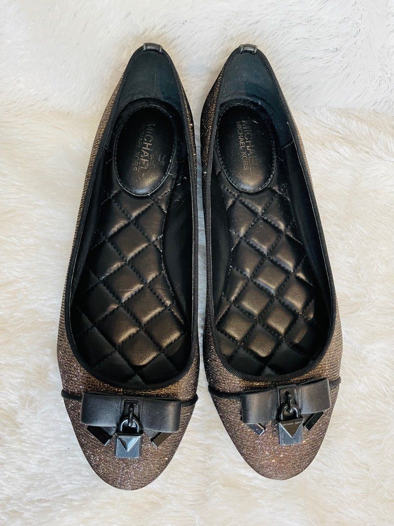 Michael kors alice chain mesh ballet top flat