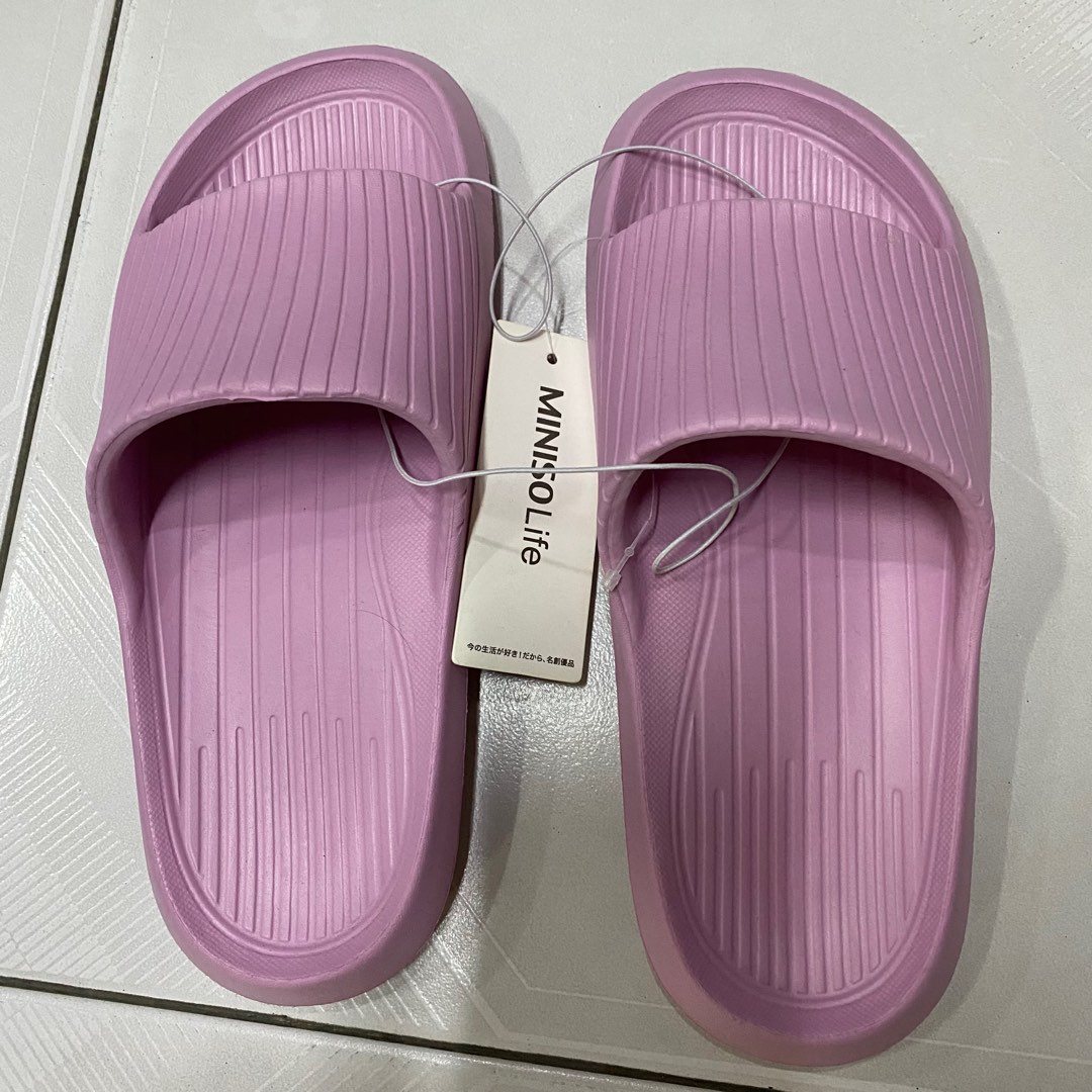 Miniso Orchid Pink Bathroom slippers EUR3738, Women's Fashion