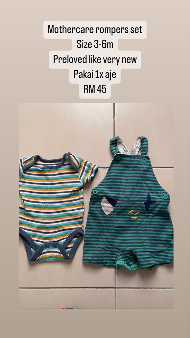 Mothercare romper set on sale