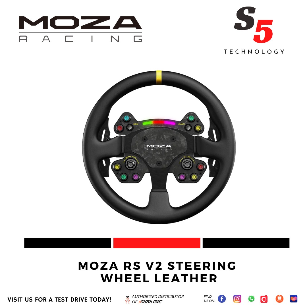 PM FOR BEST PRICE - MOZA RS V2 Steering Wheel Leather / simracing