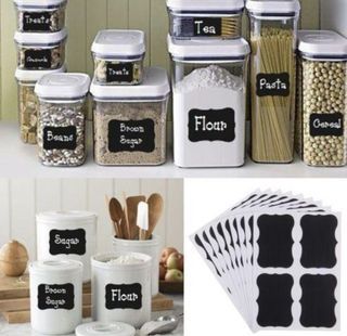 Chalkboard Labels Blackboard Stickers 60x40mm Organize W Chalk