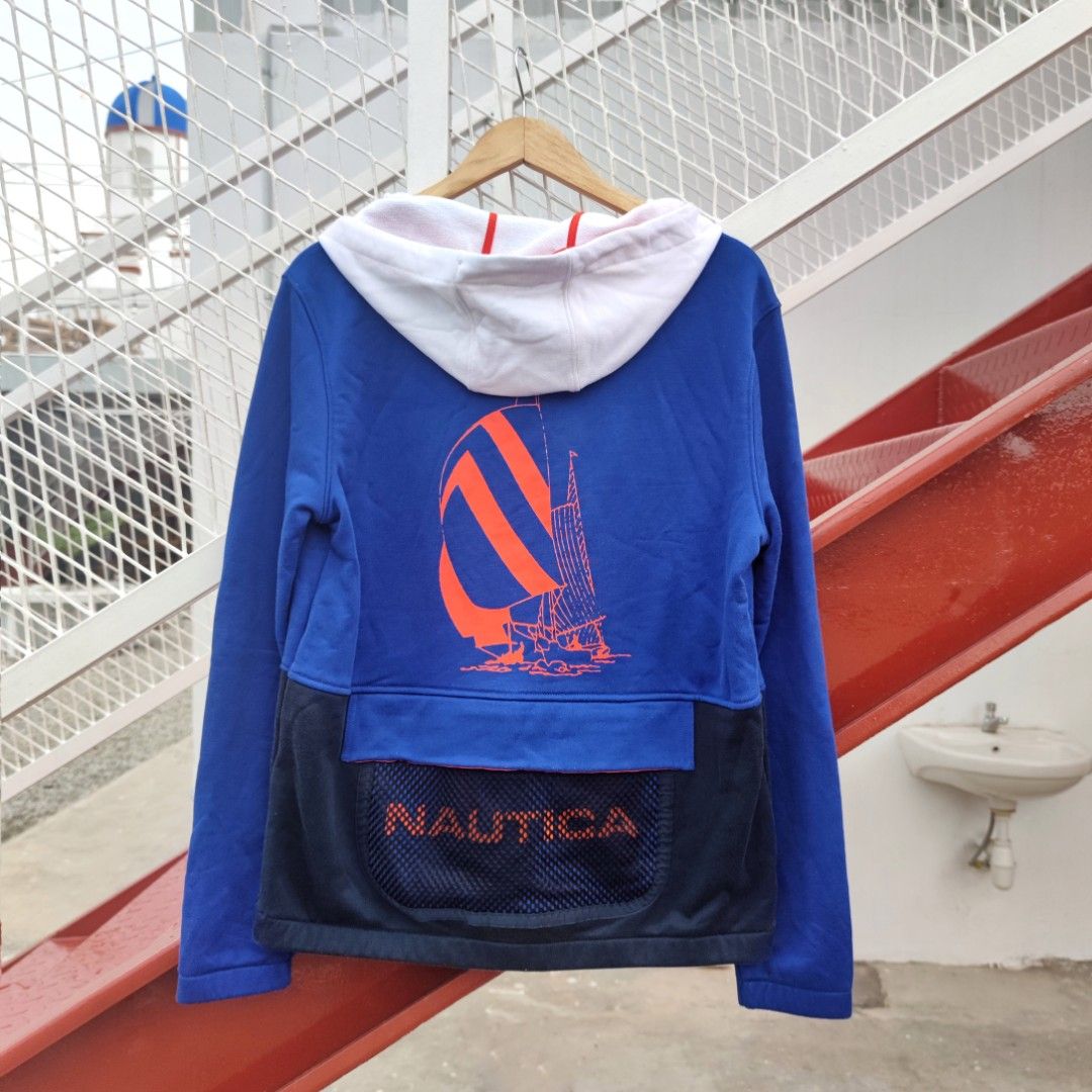 NAUTICA HOODIE JACKET WITH BACK ZIPPER POCKET Men s Fashion
