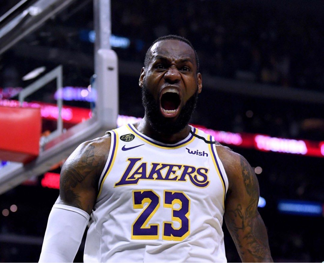 Nike Authentic Swingman Los Angeles Lakers LeBron James #23 Jersey
