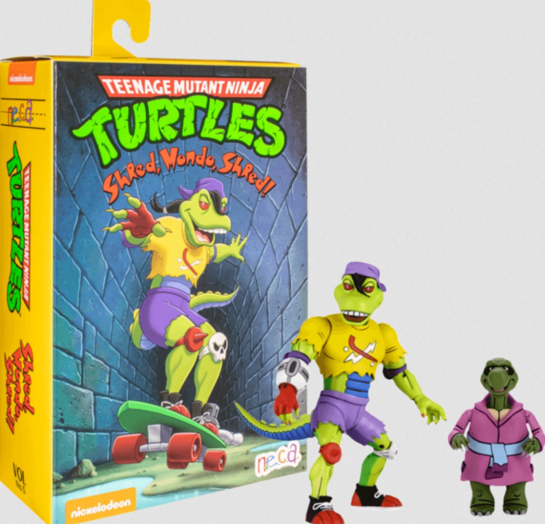 NECA TMNT Mondo Gecko Animated Series Teenage Mutant Ninja Turtles