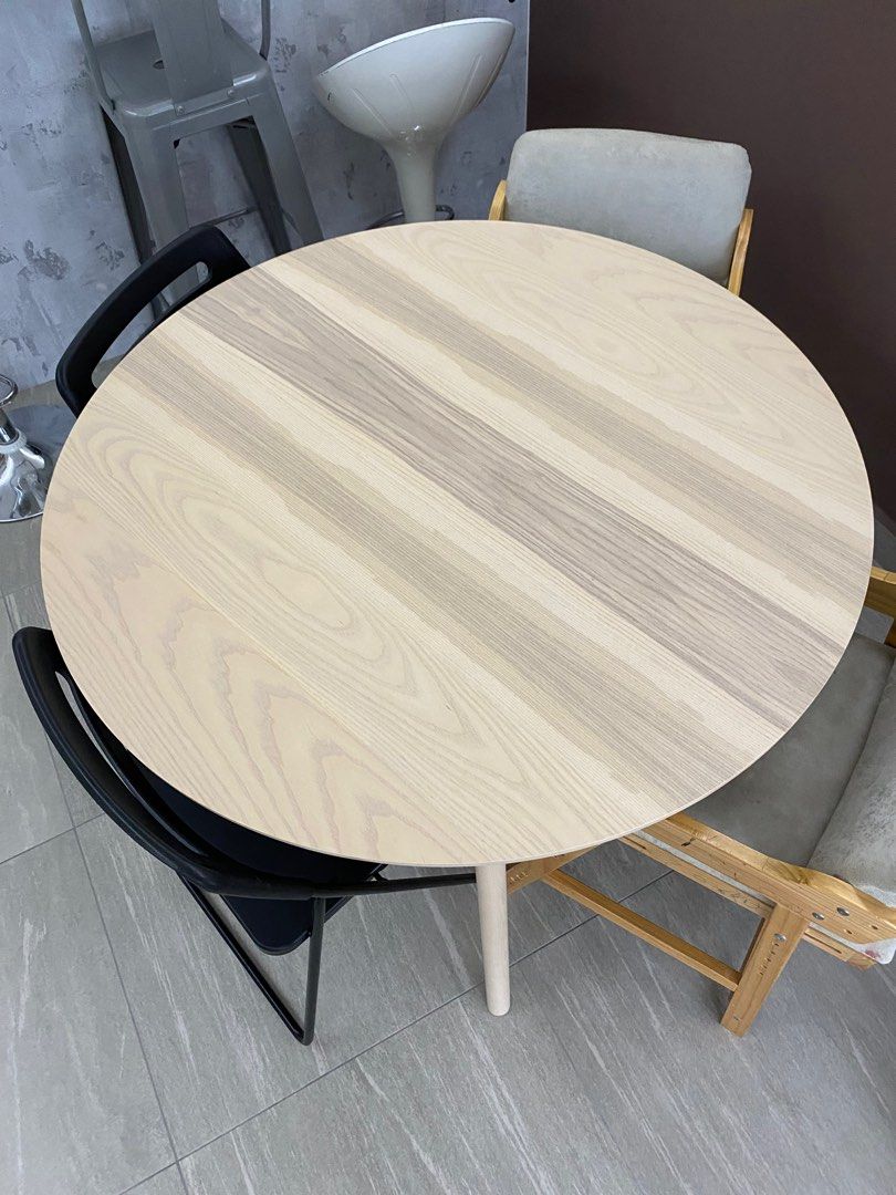 New IKEA Round Dining Table, Furniture & Home Living, Furniture, Tables & Sets on Carousell