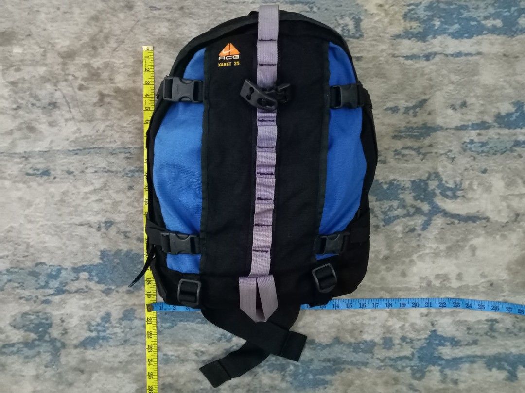 NIKE ACG KARST 25 VINTAGE RARE BACKPACK ALL CONDITION GEAR TRAVEL OUTDOOR HIKING CAMPING ROCK CLIMBING CAVING EXTREME ACTIVITIES
