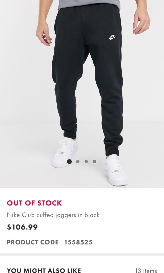 Nike mens cuffed 2025 joggers