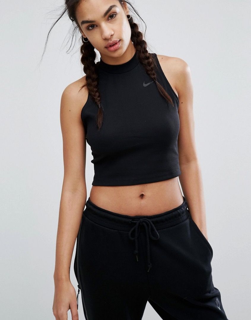 Nike high neck tank top sale