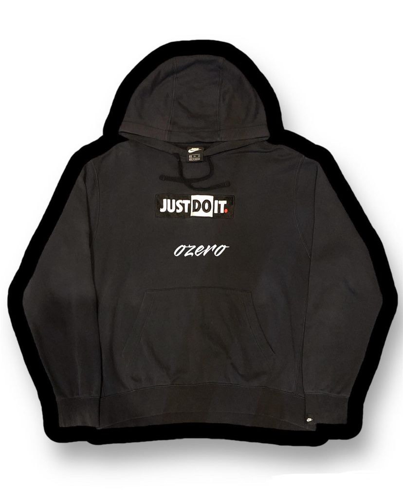 Nike just do it embroidered hoodie 2025
