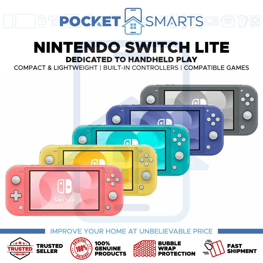 Nintendo Switch Lite (5.5 Screen, 32GB Memory, WiFi, Bluetooth