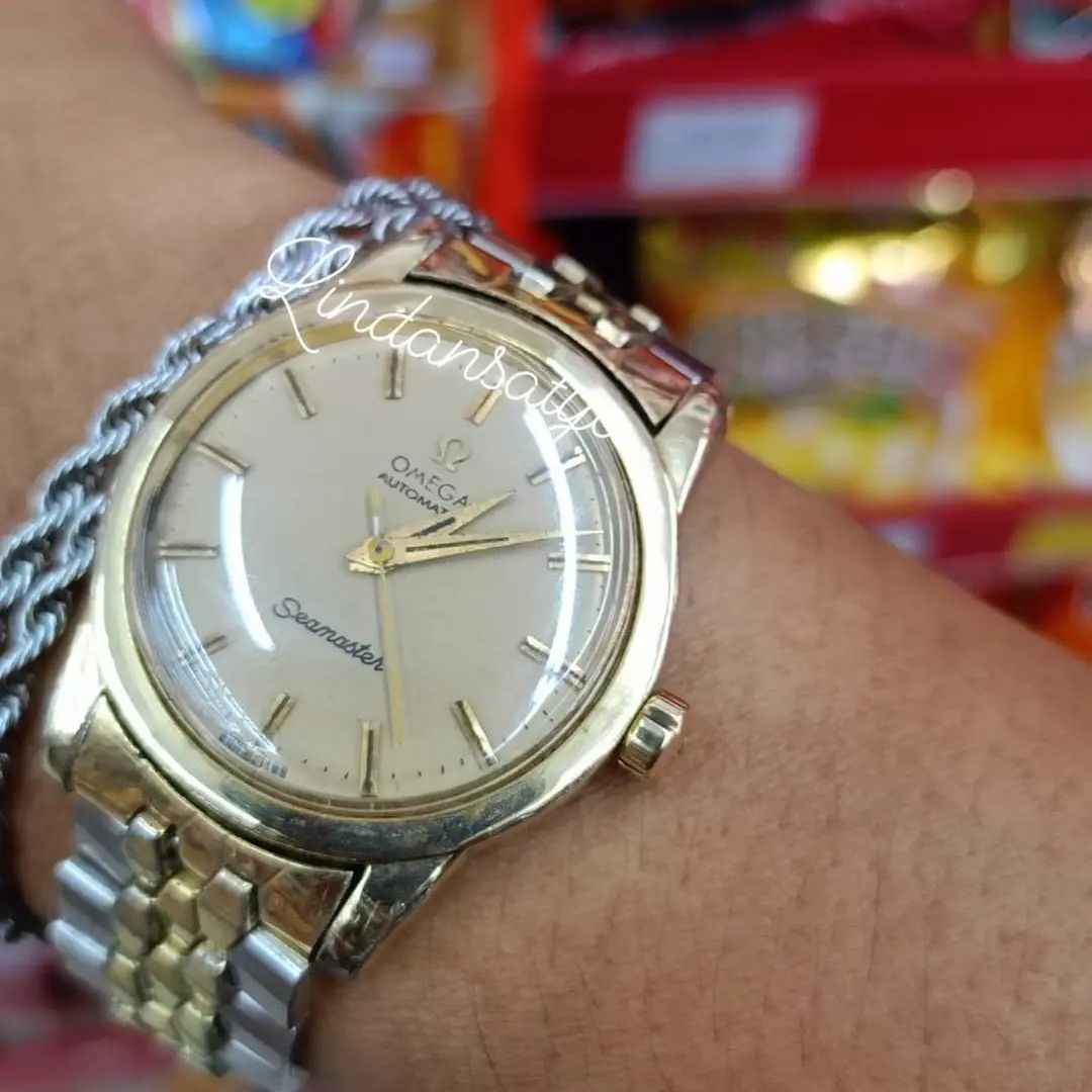 OMEGA Seamaster GOLD TOP AUTOMATIC ORIGINAL SWISS, Fesyen Pria