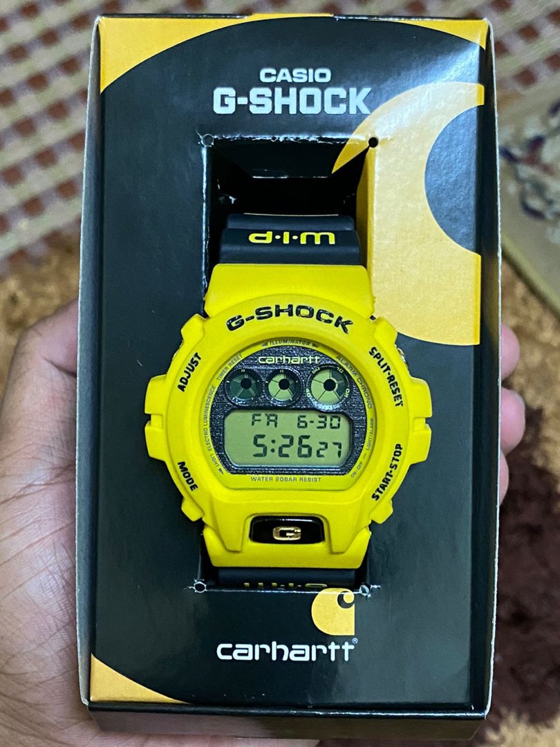 Original G-Shock DW6900 Custom Carhartt., Men's Fashion