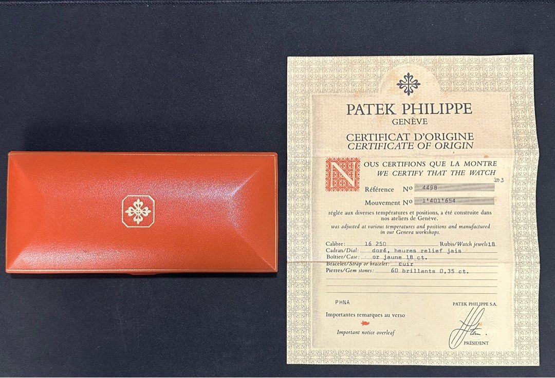 RARE] Patek Philippe Original Vintage Watch Box (1960s / 1970s