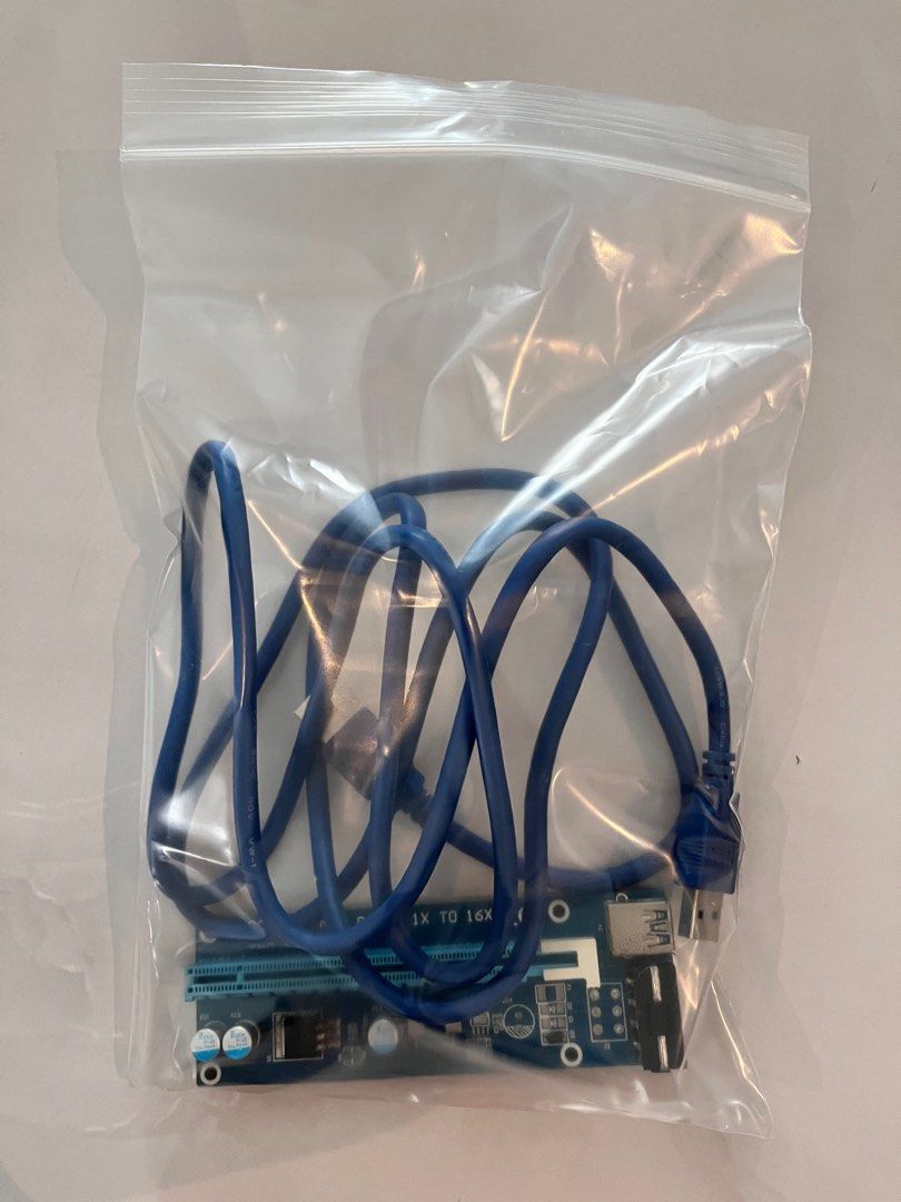PCI riser (Category: Other Accessories) located in Singapore. Submitted by theultimate_4096 (Listing ID 1240349203, Image 2). Description: .