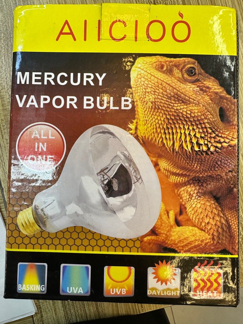Mercury vapor 2025 bulb bearded dragon