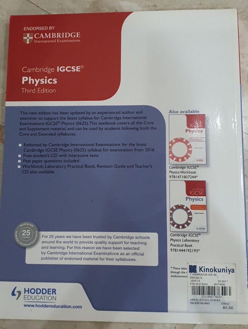 Physics cambridge igcse textbook hobbies toys books magazines