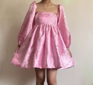 pink babydoll summer dress