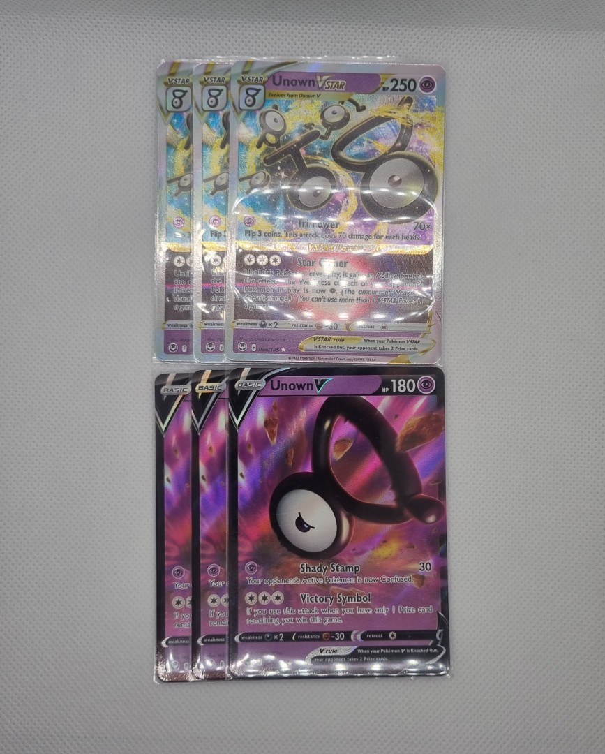 Unown V (Alternate Full Art) - SWSH12: Silver Tempest - Pokemon