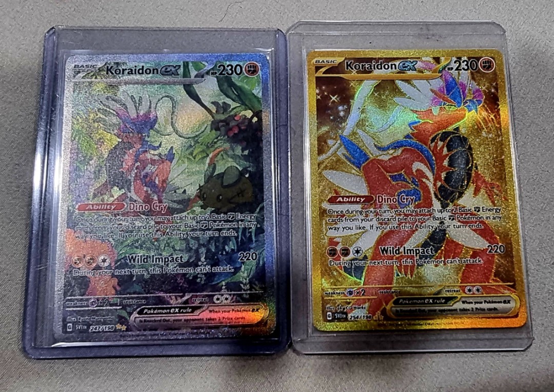 Pokémon TCG - Koraidon EX Gold (SV01), Hobbies & Toys, Memorabilia &  Collectibles, Vintage Collectibles on Carousell