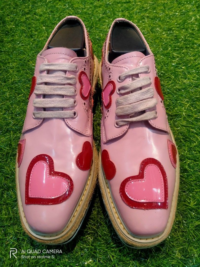 PRADA HEART PLATFORM ORIGINAL USED SNEAKERS Women s Fashion