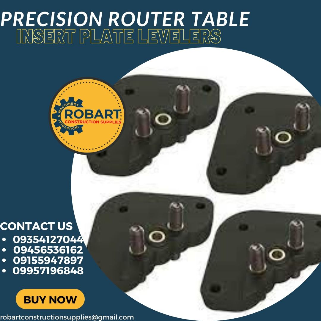 Precision router table insert plate levelers commercial industrial