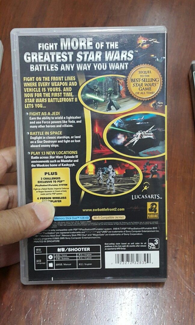 PSP 遊戲帶三盒STAR WARS & PIRATES CARIBBEAN(不散買，超平不議價