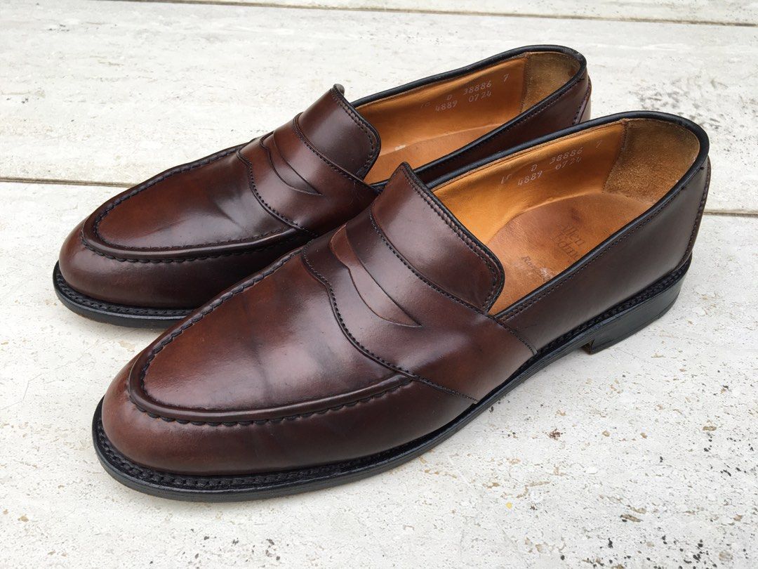 *Rare* Allen Edmonds Shell Cordovan Randolph Burgundy Penny Loafer US 10D