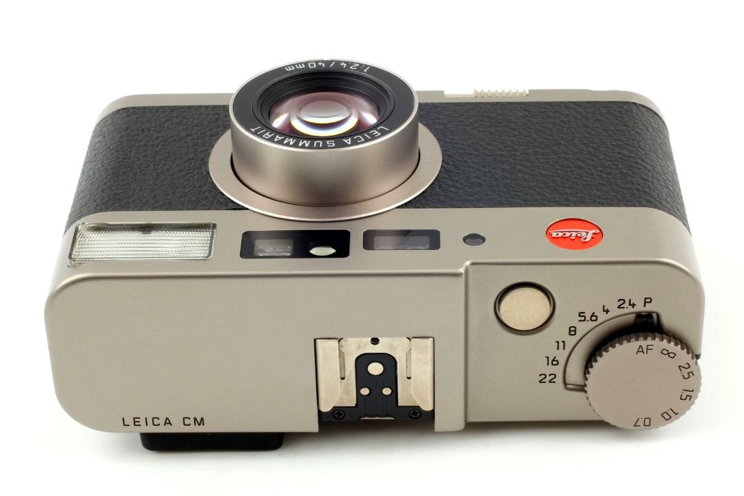 Rare LEICA CM 18130 35mm Film Camera 40mm F2.4 Lens Titanium with Black  Leather. Made in Germany. Never been used before and kept in dry cabinet. A 