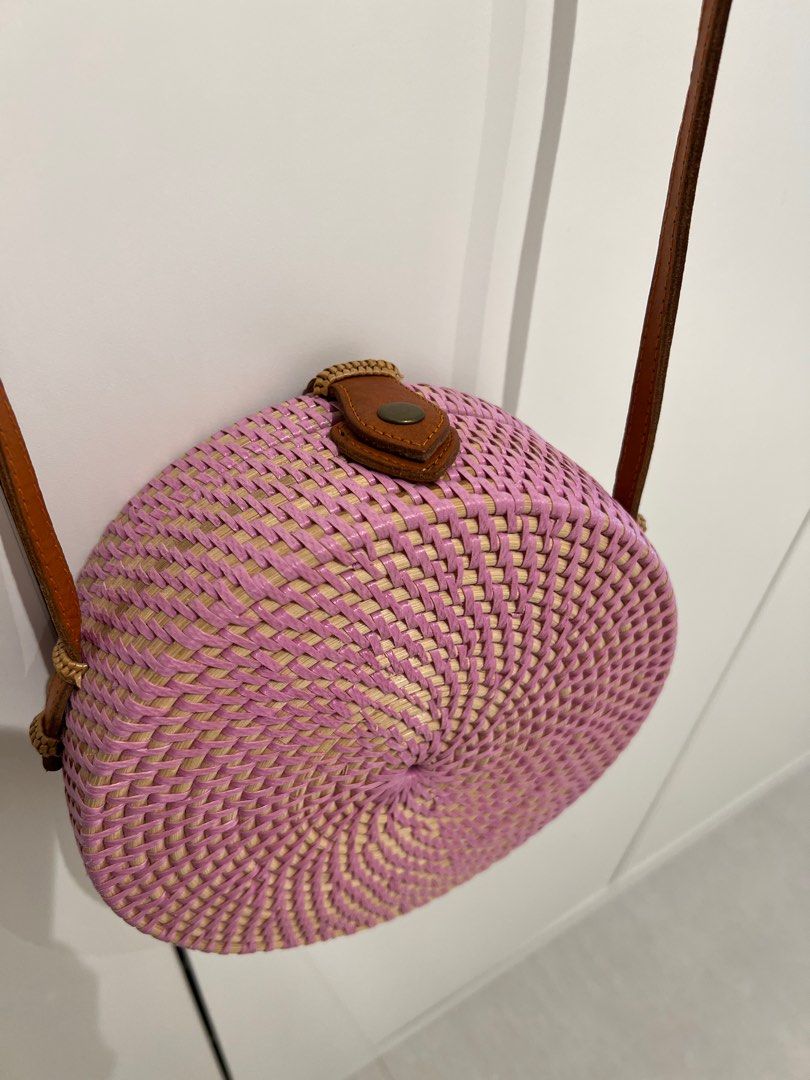 Wicker hotsell circle bag