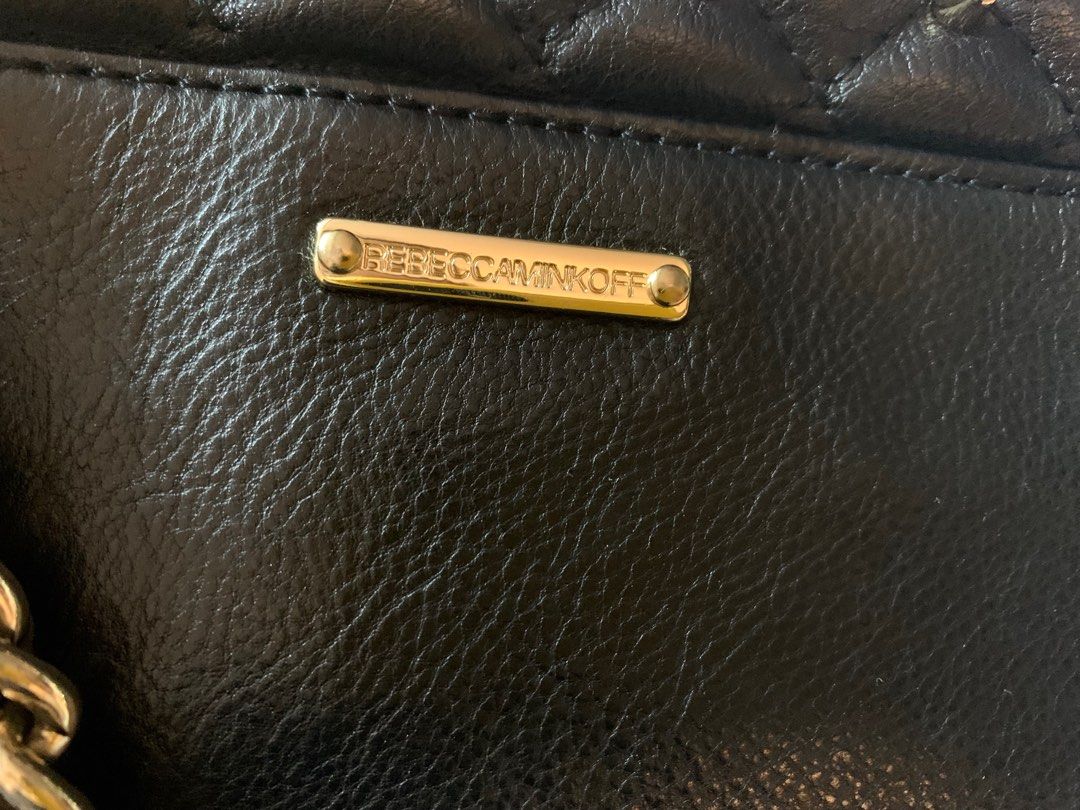 Rebecca minkoff black studded sale bag