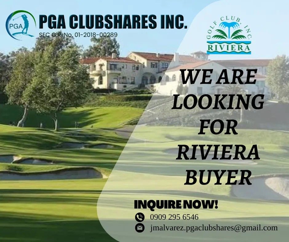 RIVIERA PGA CLUBSHARES, Announcements on Carousell