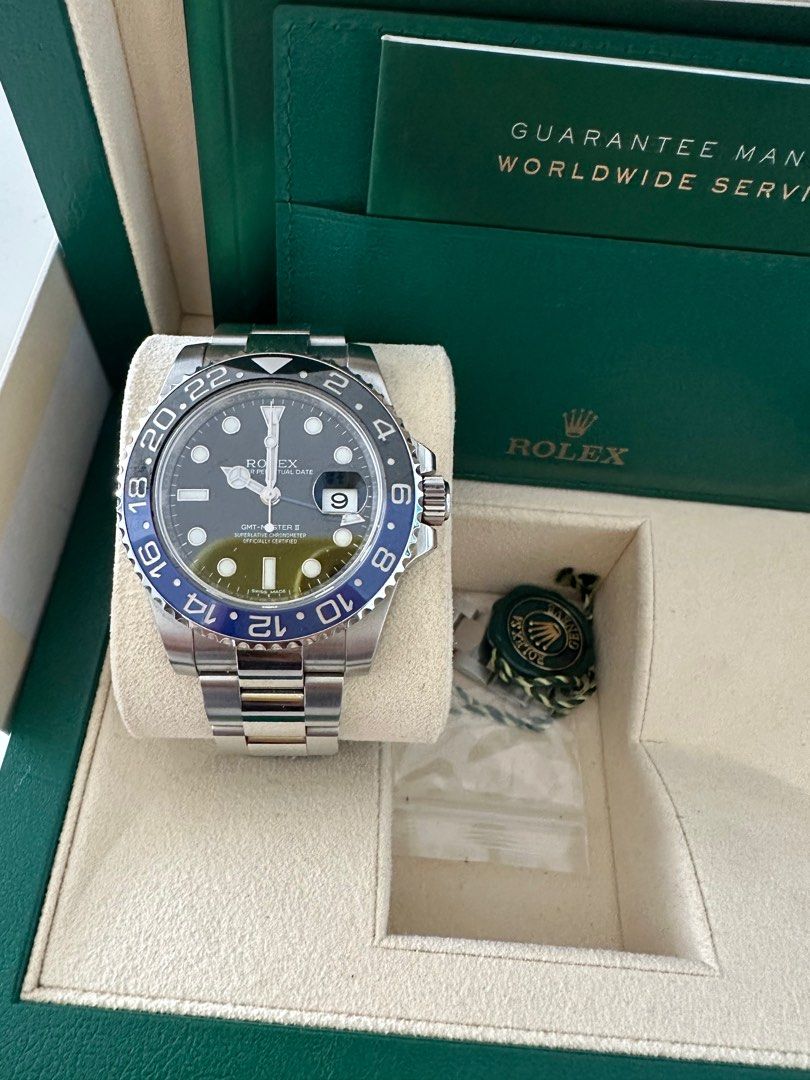Rolex GMT oyster bracelet batman, Luxury, Watches on Carousell