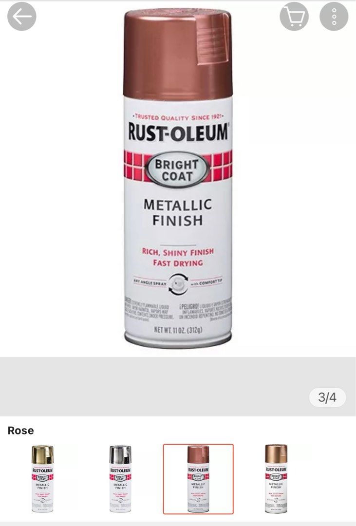 Rose Gold Spray Paint, Hobbies & Toys, Stationery & Craft, Craft Supplies & Tools on Carousell