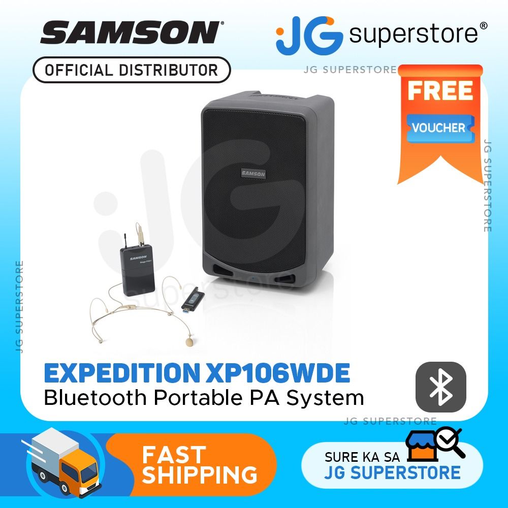 Samson Expedition XP106wDE Bluetooth Portable PA System with